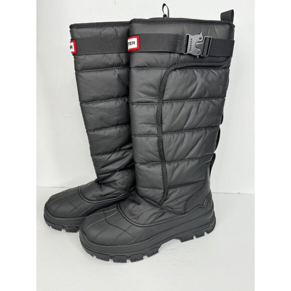 NEW Hunter Intrepid Tall Insulated Snow Boots Womens US 8 UK 6 EU 39 Black - Picture 3 of 8